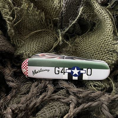 Coltello pieghevole P-51 MUSTANG serie multifunzionale WWII FOSTEX 457452 2