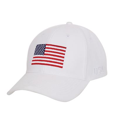Cappellino da baseball con bandiera americana colorata BIANCO