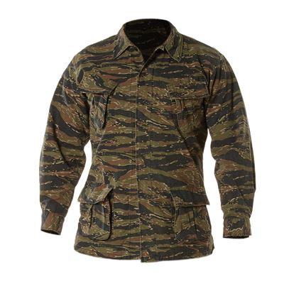 Camicia VINTAGE VIETNAM FATIGUE TIGER STRIPE GREEN