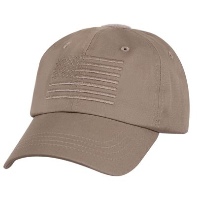 Cappellino da baseball TACTICAL OPERATOR bandiera USA KHAKI