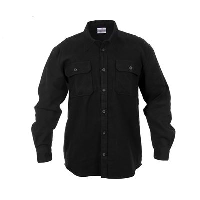 Camicia da boscaiolo FLANNEL NERA ROTHCO 4637 3