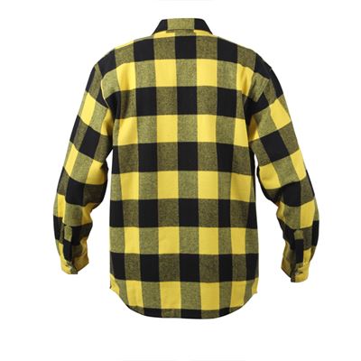 Camicia da boscaiolo FLANNEL a quadri GIALLO ROTHCO 4649 2