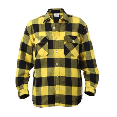 Camicia da boscaiolo FLANNEL a quadri GIALLO