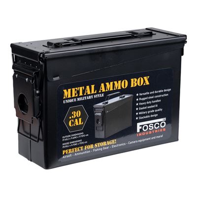 Cassa per munizioni CAL.30 TESTA E OSSA INCROCIATE NERO FOSCO 465316 2