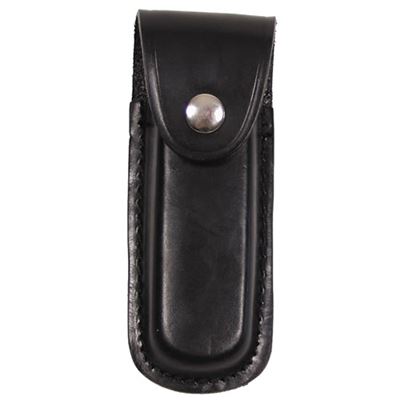 Custodia in pelle per coltello pieghevole 13 cm NERO