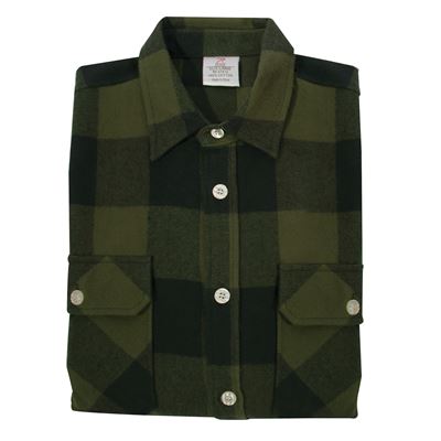Camicia da boscaiolo FLANNEL a quadri OLIVE DRAB ROTHCO 47385 2