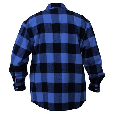 Camicia da boscaiolo FLANNEL a quadri BLU ROTHCO 4739BLU 2