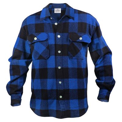 Camicia da boscaiolo FLANNEL a quadri BLU