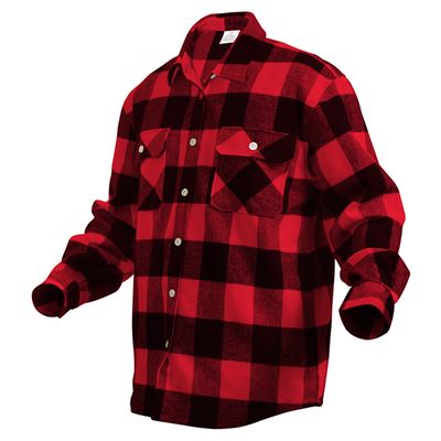 Camicia da boscaiolo FLANNEL a quadri ROSSA ROTHCO 4739RED 3