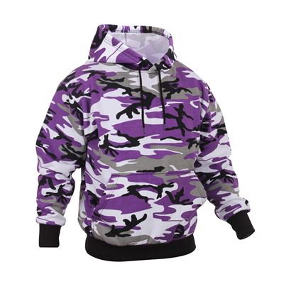 Felpa con cappuccio ULTRA VIOLET CAMO