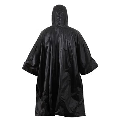 Poncho US rip-stop 140 x 225 cm NERO