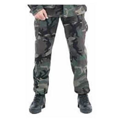 n/a Pantaloni US BDU rip-stop WOODLAND