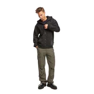 Felpa tattica con zip e cappuccio Tactical Sweat Jacket NERA BRANDIT 5033-11002 2
