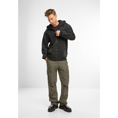 Felpa tattica con zip e cappuccio Tactical Sweat Jacket NERA BRANDIT 5033-11002 5