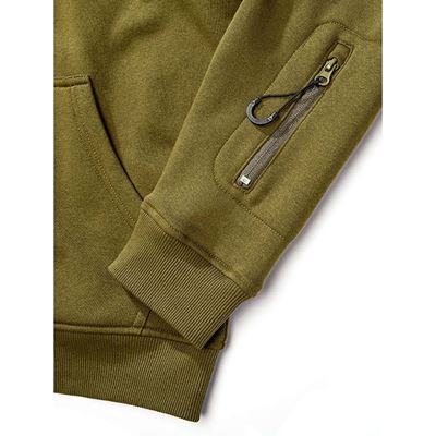 Felpa tattica con cappuccio e cerniera Tactical Sweat Jacket VERDE BRANDIT 5033-15001 5