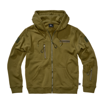 Felpa tattica con cappuccio e cerniera Tactical Sweat Jacket VERDE