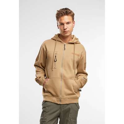 Felpa tattica con cappuccio e cerniera Tactical Sweat Jacket COYOTE BRANDIT 5033-20070 3