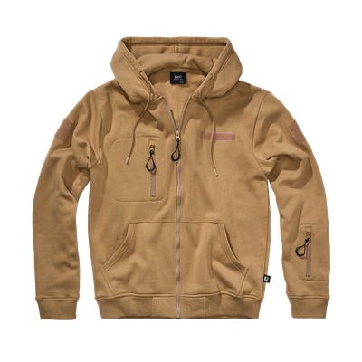 Felpa tattica con cappuccio e cerniera Tactical Sweat Jacket COYOTE