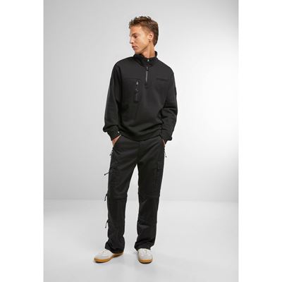Felpa tattica con zip a ¾ Tactical Sweat Troyer NERA BRANDIT 5034-11002 2