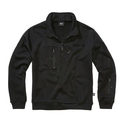 Felpa tattica con zip a ¾ Tactical Sweat Troyer NERA