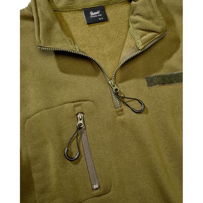 Felpa tattica con cappuccio e cerniera Tactical Sweat Jacket VERDE BRANDIT 5034-15001 4