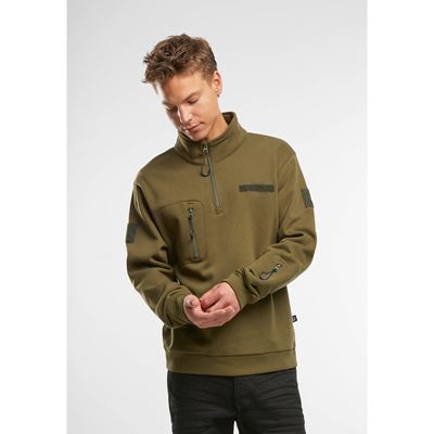 Felpa tattica con cappuccio e cerniera Tactical Sweat Jacket VERDE BRANDIT 5034-15001 3