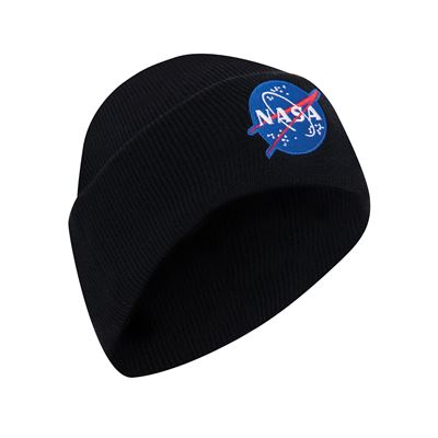 Cappello lavorato a maglia NASA Deluxe NERO ROTHCO 5424 2