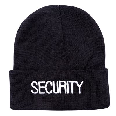 Cappello lavorato a maglia con ricamo "SECURITY" NERO ROTHCO 5442 3