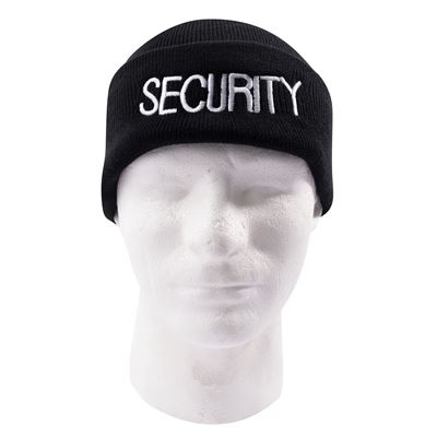Cappello lavorato a maglia con ricamo "SECURITY" NERO ROTHCO 5442 2