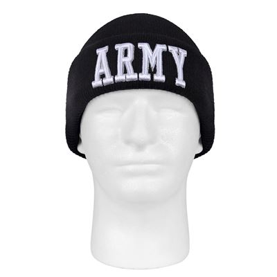 Cappello lavorato a maglia DELUXE 3D ARMY NERO