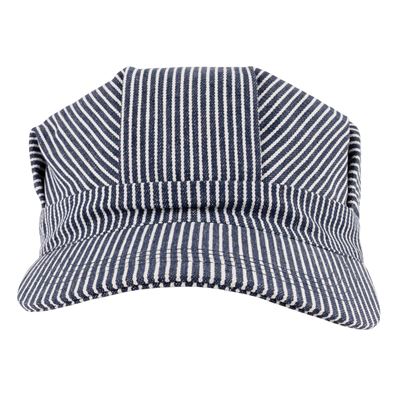 Cappellino con visiera ENGINEER BIANCO CON STRISCE BLU ROTHCO 5448 3