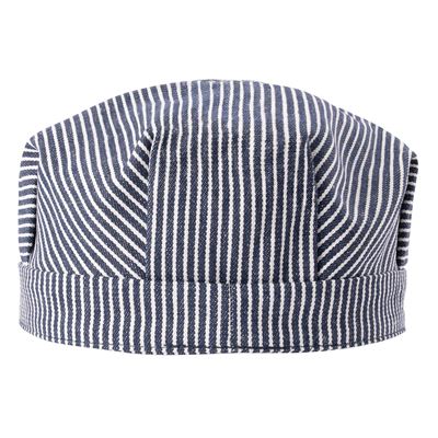Cappellino con visiera ENGINEER BIANCO CON STRISCE BLU ROTHCO 5448 4