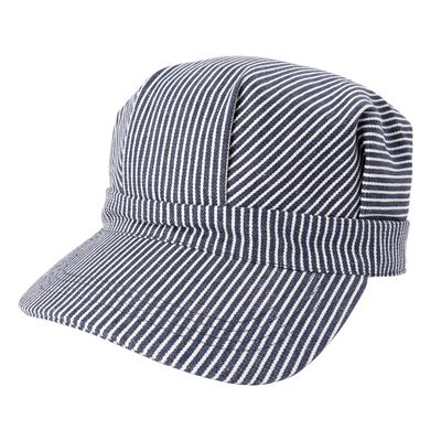 Cappellino con visiera ENGINEER BIANCO CON STRISCE BLU