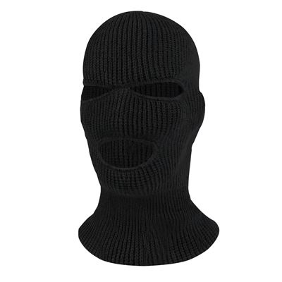 Cappuccio con 3 fori lavorato a maglia US NERO ROTHCO 5504 3