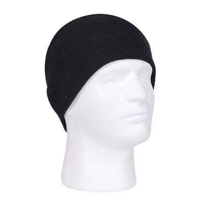 Cappello lavorato a maglia DELUXE ACRILICO NERO