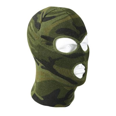 Cappuccio lavorato a maglia con 3 aperture DELUXE WOODLAND