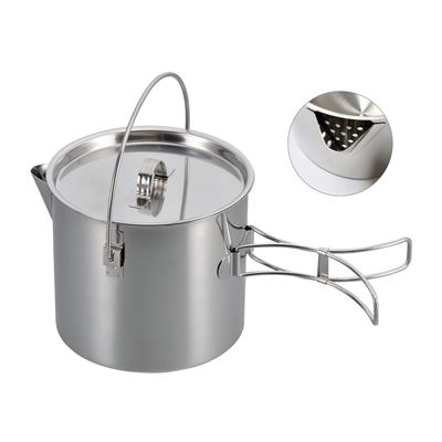 Pentola con manici ribaltabili da 1,4 litri INOX