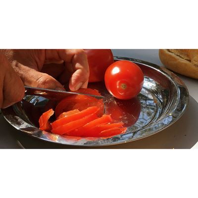 Piatto fondo in acciaio inossidabile 18/8 lucido da 23,5 cm basic NATURE 562100 3