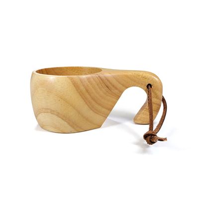 Tazza KUKSA 200 ml con manico IN LEGNO