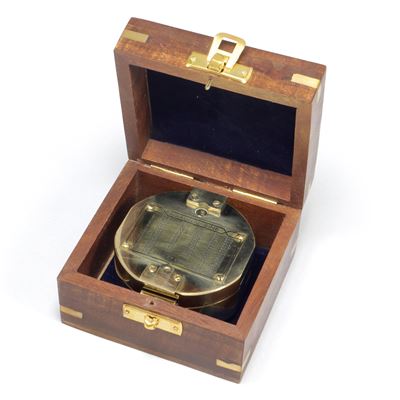 Bussola in ottone in scatola di legno Origin Outdoors 562190 2