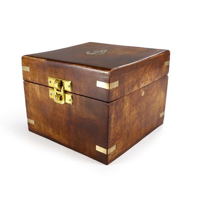 Bussola GRANDE IN OTTONE in scatola di legno Origin Outdoors 562191 2