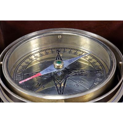 Bussola GRANDE IN OTTONE in scatola di legno Origin Outdoors 562191 4