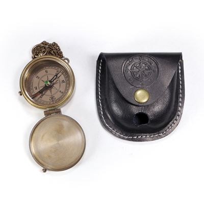 Bussola tascabile in ottone