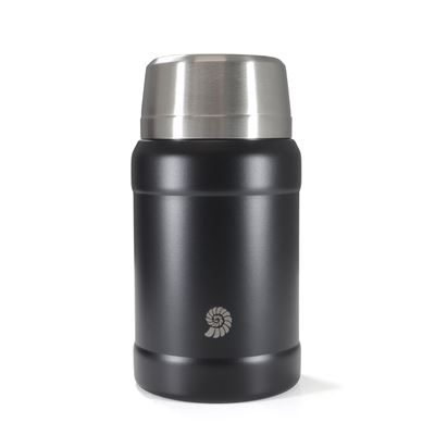 Thermos per alimenti OUTDOOR con cucchiaio NERO