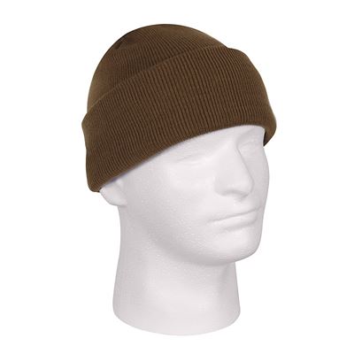 Cappello lavorato a maglia fine FINE AKRYL COYOTE BROWN