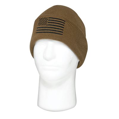 Cappello lavorato a maglia fine con bandiera americana colorata COYOTE ROTHCO 57866 2