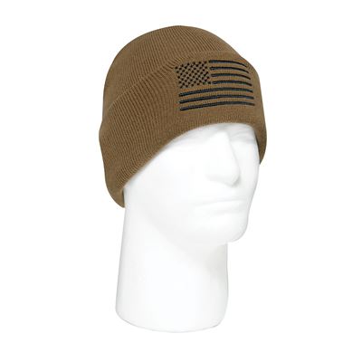 Cappello lavorato a maglia fine con bandiera americana colorata COYOTE