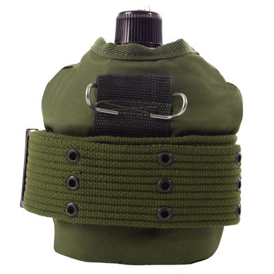 Borraccia da campo in alluminio con custodia e cinturino VERDE ROTHCO 589 4
