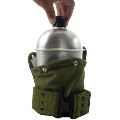 Borraccia da campo in alluminio con custodia e cinturino VERDE ROTHCO 589 3