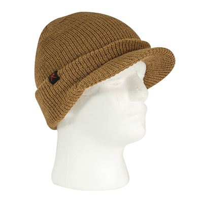 Cappellino WATCH BRIM lavorato a maglia con visiera COYOTE BROWN ROTHCO 59380 2